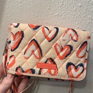 Vera Bradley Crossbody bag/wallet Hearts Pink